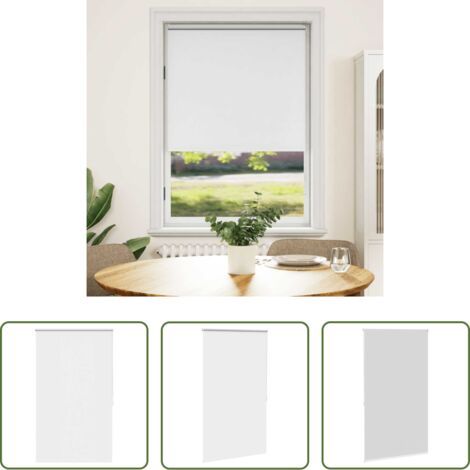 Cortinas opacas -  Estor enrollable opaco 104,4x175 cm, tela, ancho 100 cm, blanco