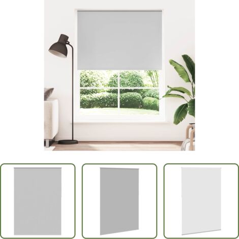 Cortinas opacas -  Estor enrollable opaco 164,4x230 cm, tela, ancho 160 cm, gris