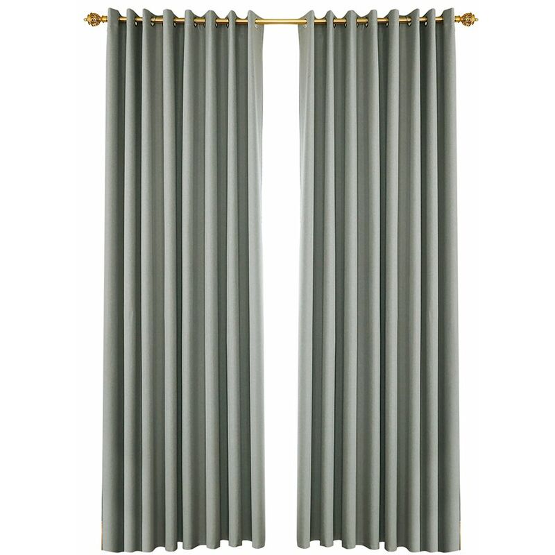 

Cortinas opacas, juego de 2 paneles,Gris, 53W * 106L en