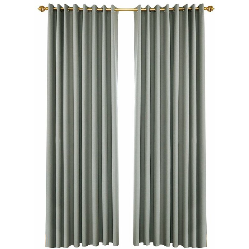 

Cortinas opacas, juego de 2 paneles,Gris, 53W * 83L en