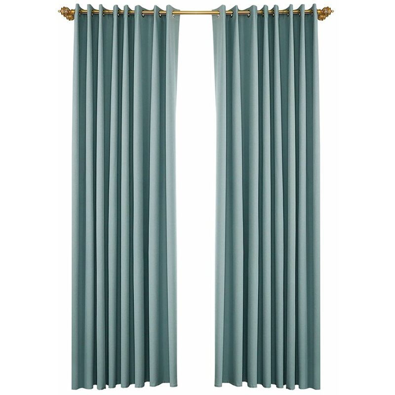 

Cortinas opacas, juego de 2 paneles,Verde claro, 53W * 83L en