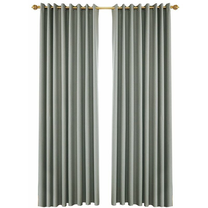 

Cortinas opacas, juego de 2 paneles,Gris, 39W * 51L en