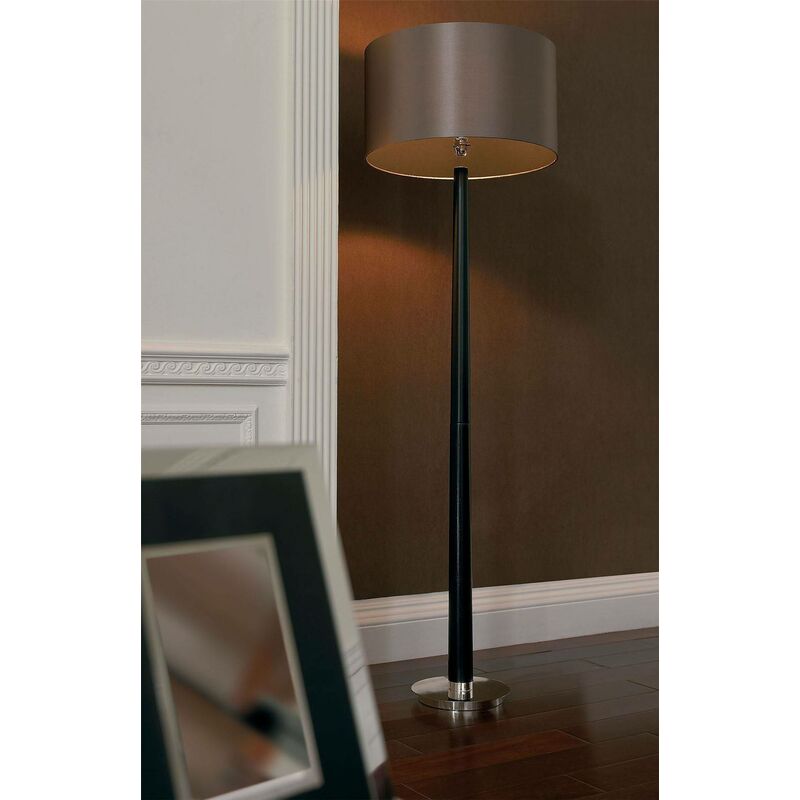 Endon Corvina - 1 Light Floor Lamp Wood, B22