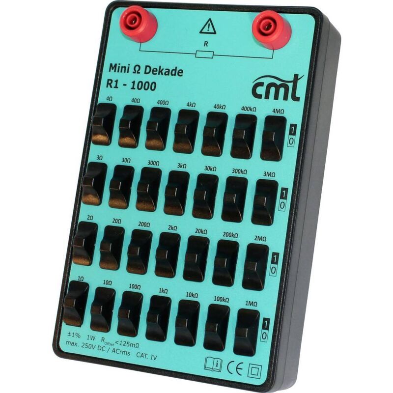 R1-1000 Cassetta a decadi Resistenza 1 % - Cosinus...