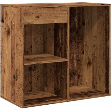 Cosmetic Cabinet Old Wood 80x40x75 cm Engineered Wood vidaXL
