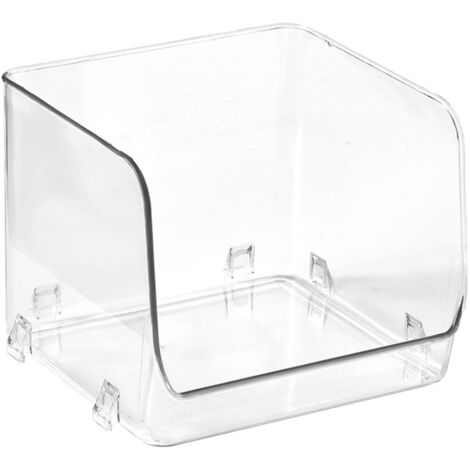 Cosmetic Display Case Multifunction Stackable Plastic Transparent Makeup Organizer for Home 15.5x15x12.8cm/6.1x5.9x5.3in