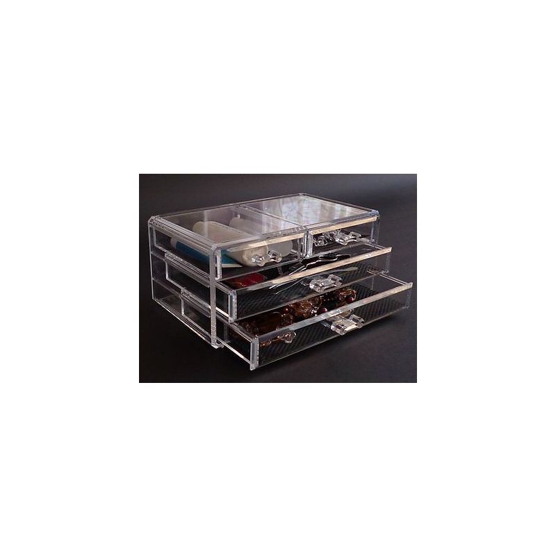 Image of Cosmetic organizer porta cosmetici organizzatore espositore make up trucchi 4cas