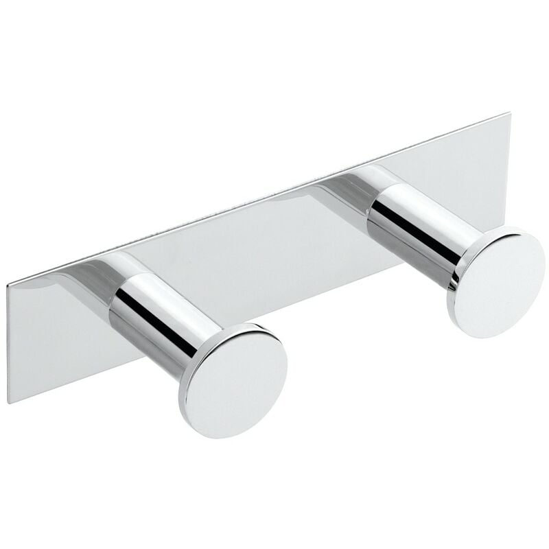 Architect patère de salle de bain crochet de salle de bain chrome murale seulement vissé (40 cm) - Cosmic