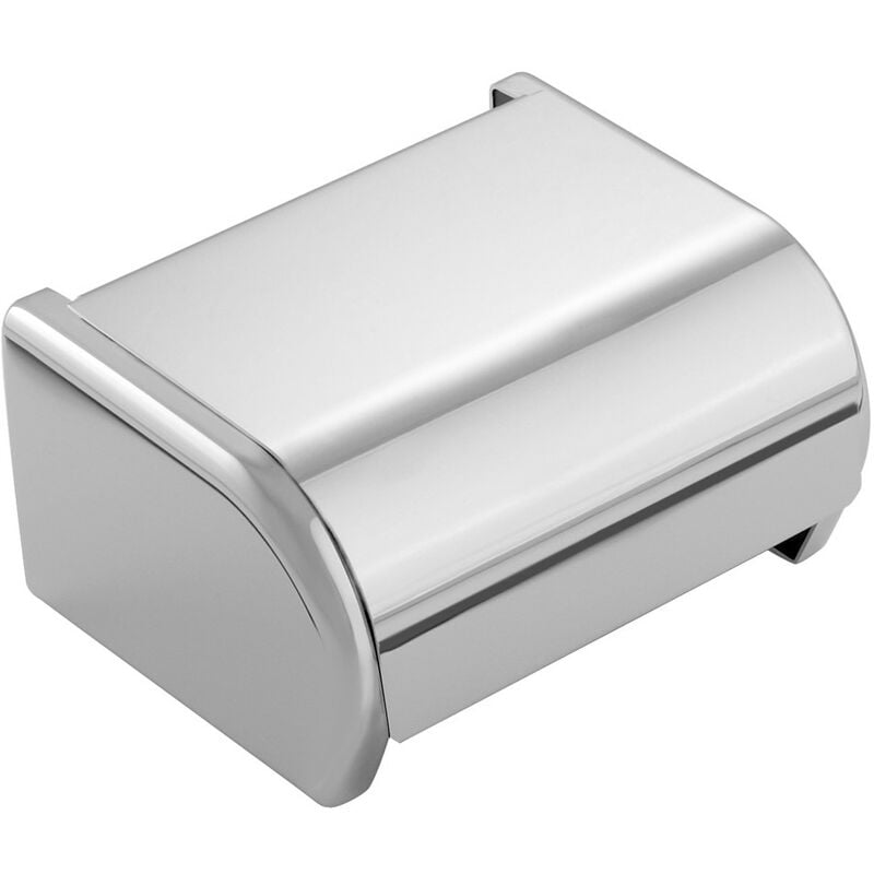 Architect porte-papier toilette porte roleau dérouleur de papier toilette Avec couvercle chrome murale seulement vissé - Cosmic
