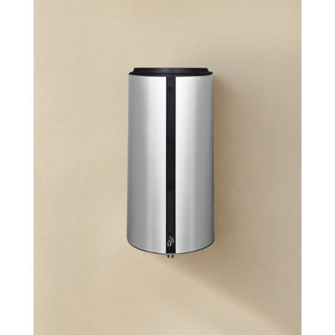 COSMIC Architect porte-savon liquide distributeur de savon automatique argent mat murale seulement vissé (850 ML)