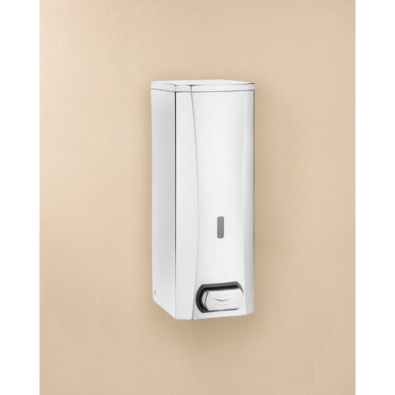 Architect porte-savon liquide distributeur de savon acier inoxydable brillant murale seulement vissé (1500 ml) - Cosmic