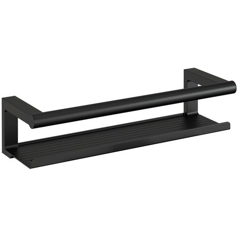 Cosmic Architect S+ panier porte-savon de douche étagere de douche noir mat murale (10 CM)