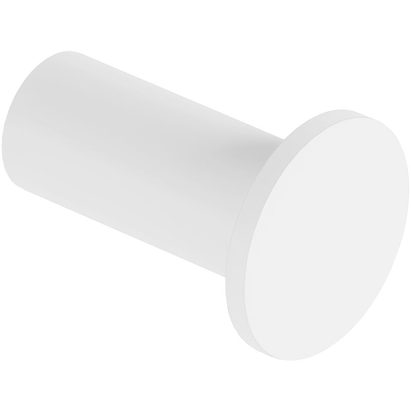 Architect Sp patère de salle de bain crochet de salle de bain blanc mat murale seulement vissé (61 cm) - Cosmic