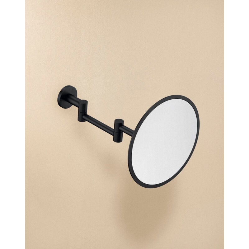 Architect Sp miroir grossissant miroir maquillage noir doux (noir mat) murale (X5) - Cosmic