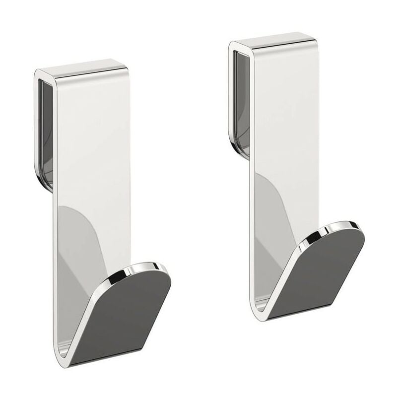 Architect Sp patère de salle de bain crochet de salle de bain chrome murale seulement vissé (10 cm) - Cosmic