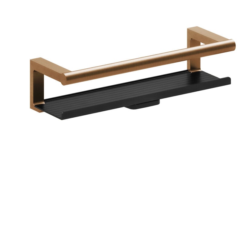 Architect s+ panier porte-savon de douche étagere de douche cuivre brossé pvd murale (20 cm) - Cosmic