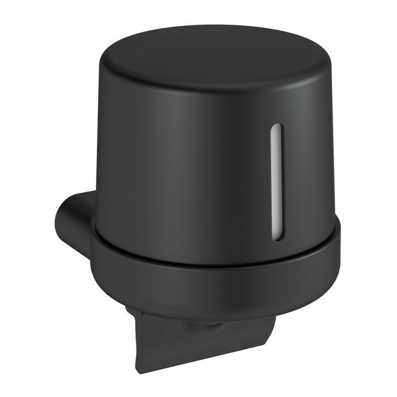Architect Sp porte-savon liquide distributeur de savon noir doux (noir mat) murale seulement vissé (400ML) - Cosmic