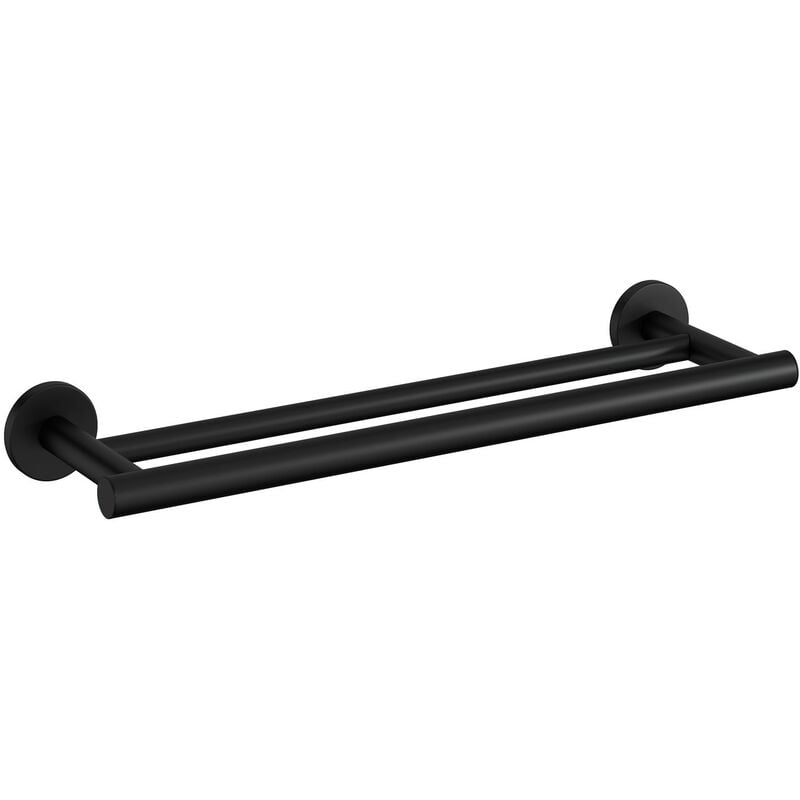 Cosmic - Architect Sp porte-serviette de salle de bain barre de serviette noir doux (noir mat) murale seulement vissé (50CM)