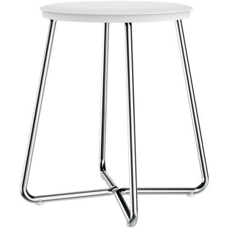 COSMIC Architect tabouret salle de bain tabouret douche siège de douche chrome blanc mat
