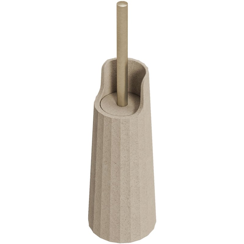 Avenir porte-balayette brosse wc porte balai crème natur à poser sur plan - Cosmic