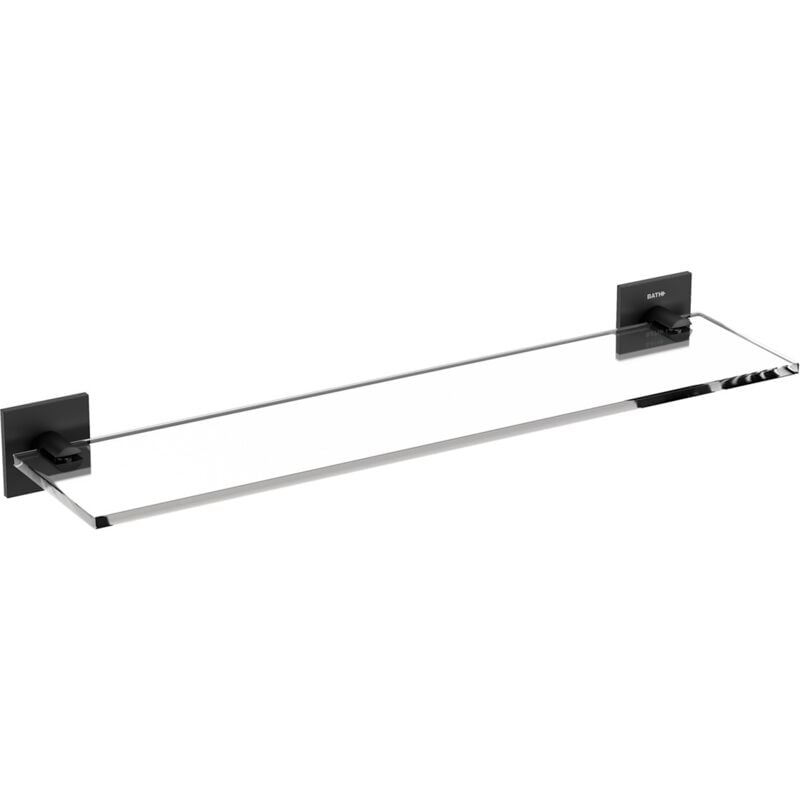 Bathroom Shelf Matte Black Stick (40cm) - Cosmic