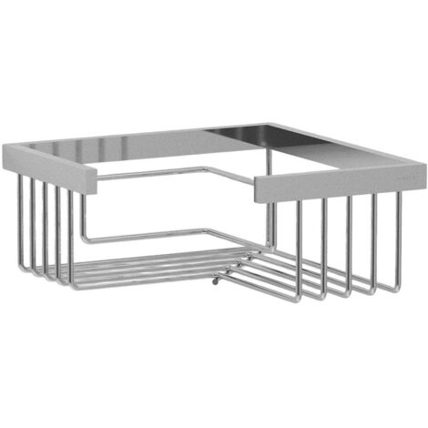 COSMIC Corner Shower Caddy, 20cm, Chrome, Wall Mounted, Architect Collection