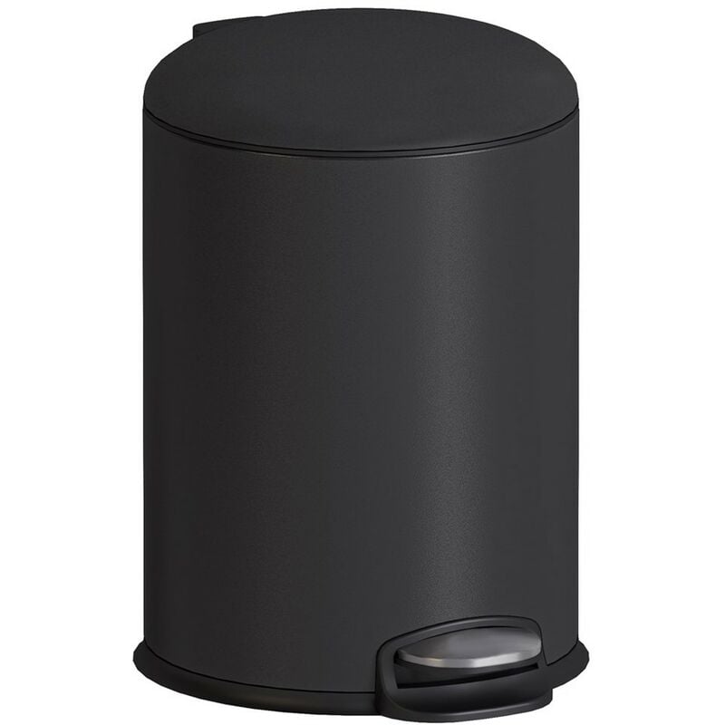 Cosmic - Essentials poubelle de salle de bain noir mat autoportant (3L)