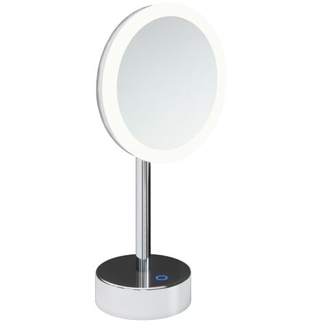 COSMIC Essentials miroir grossissant miroir maquillage chrome (LED)(X5)(3W 5V/1A) USB