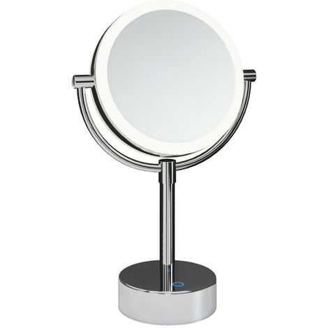 COSMIC Essentials miroir grossissant miroir maquillage chrome (LED)(X5)(3W 5V/1A) USB