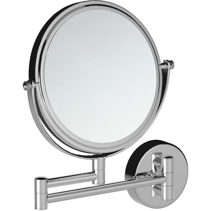 Essentials miroir grossissant miroir maquillage chrome murale (X5) - Cosmic