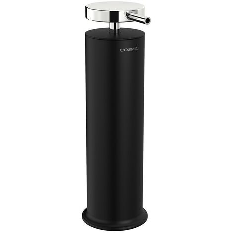 COSMIC Geyser porte-savon liquide distributeur de savon noir mat (185ML)