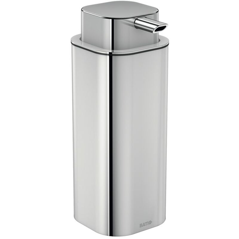 COSMIC Lineb+ porte-savon liquide distributeur de savon chrome à poser sur plan (370 ML)