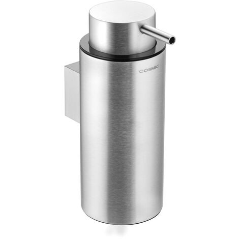 COSMIC Logic porte-savon liquide distributeur de savon acier inoxydable mat murale seulement vissé (200ML)