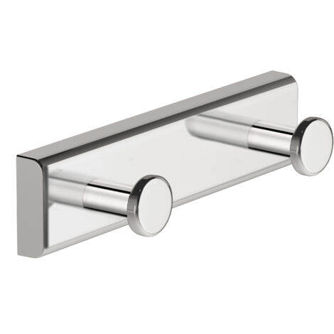 COSMIC Next patère de salle de bain crochet de salle de bain chrome DUAL QUICKFIX (3 CM)