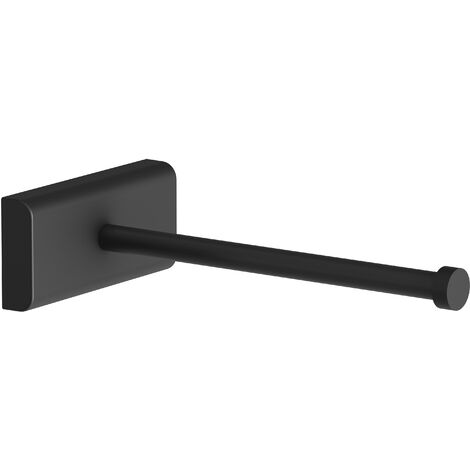 COSMIC Next porte-papier toilette porte roleau dérouleur de papier toilette noir mat murale avec vis ou adhésif
