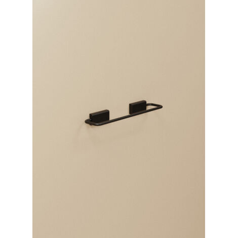 COSMIC Next porte-serviette de salle de bain barre de serviette noir mat (20CM)