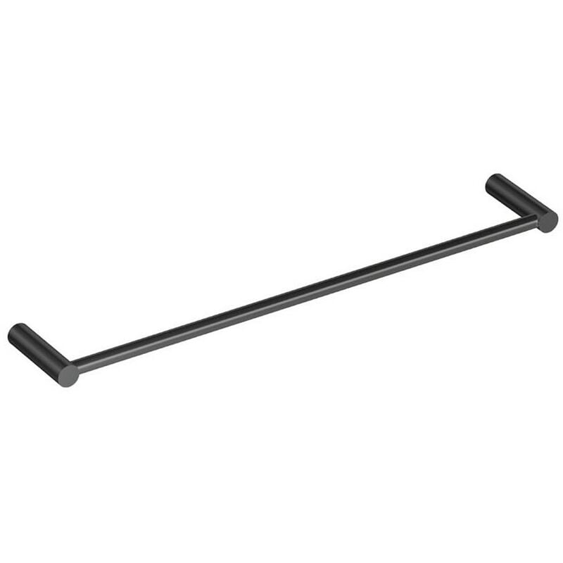 Cosmic - Logic porte-serviette de salle de bain barre de serviette noir mat murale seulement vissé (60 cm)