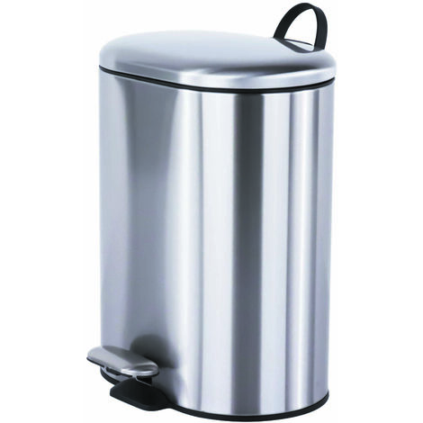 COSMIC Poubelle acier inoxydable brossé Essentials 6L