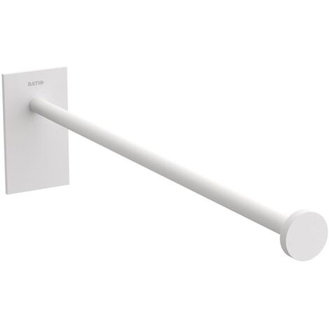 COSMIC Single Arm Towel Rail, 30cm, Self-adhesive, White, Stick Collection