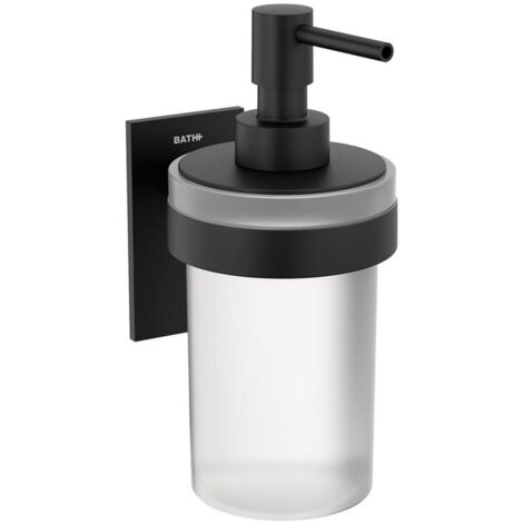 COSMIC Soap Dispenser, 175ml, Self-adhesive Wall Mounted Black Stick Collection