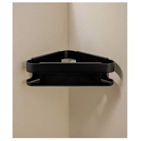 Cosmic Start panier de douche d&39angle WJC419A0050036 extensible, 216 x 212 x 80 mm, noir mat