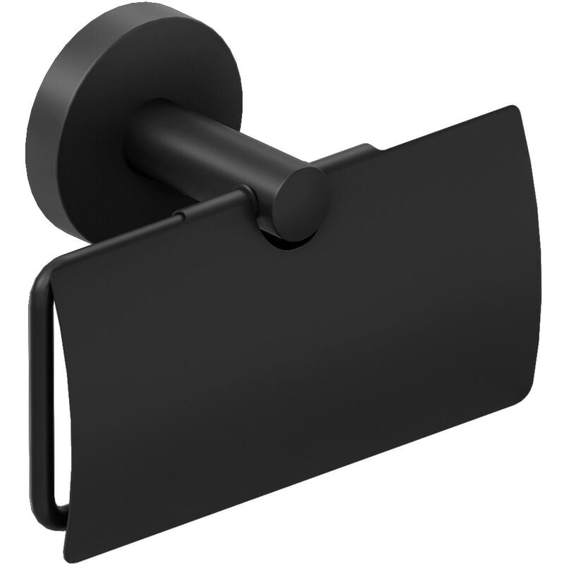 Start porte-papier toilette porte roleau dérouleur de papier toilette noir mat murale seulement vissé - Cosmic