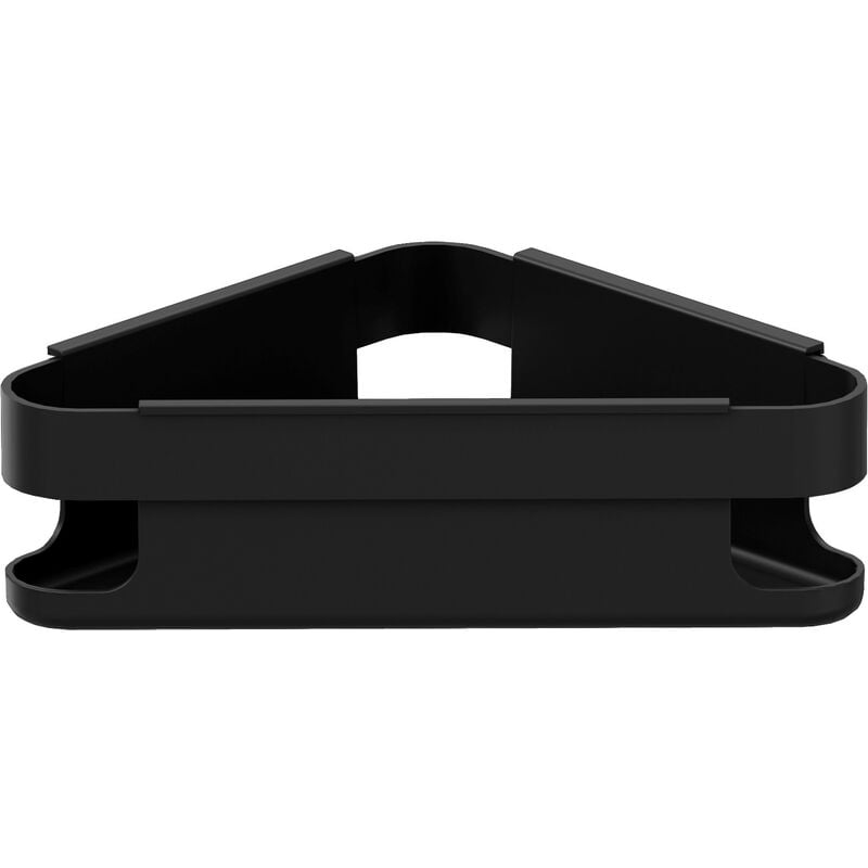 Line / Start panier porte-savon de douche étagere de douche noir mat murale dual quickfix (11 cm) - Cosmic