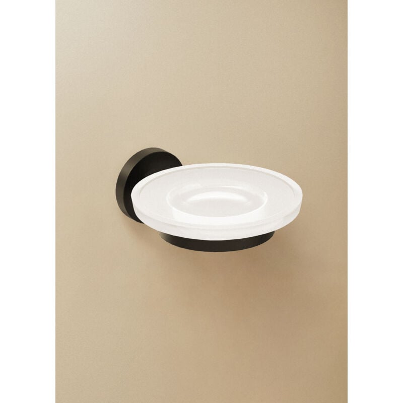 Cosmic - Start porte-savon noir mat type d'installation murale