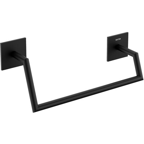 COSMIC Stick porte-serviette de salle de bain barre de serviette noir mat type d'installation murale type de fixation seulement adhésif