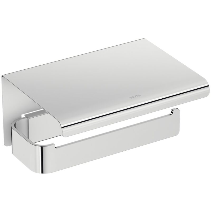 Cosmic Toilet Roll Holder With Cover Chrome Lineb+