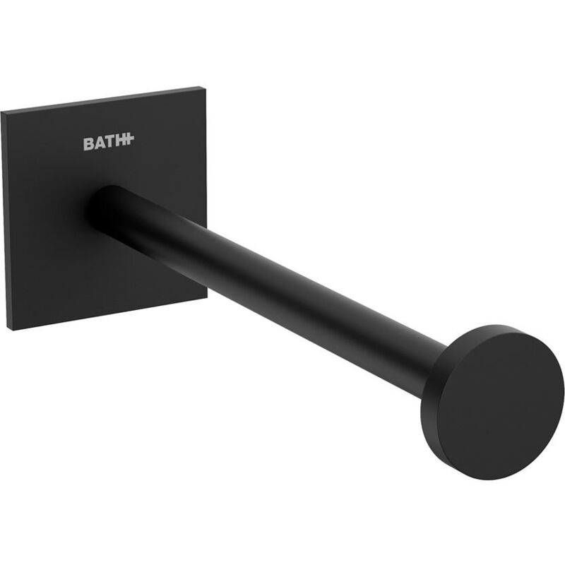 Wall Mounted Square Toiler Roll Holder with Stainless Steel Matt Black - Cosmic