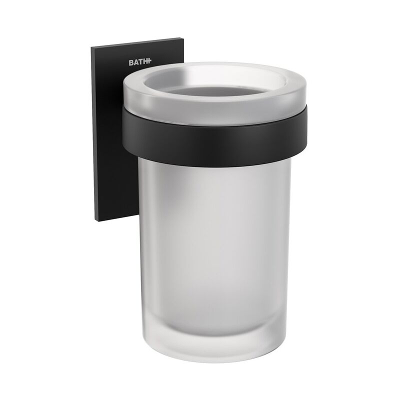 Bathroom Tumbler Toothbrush Holder Matt Black Stick - Cosmic