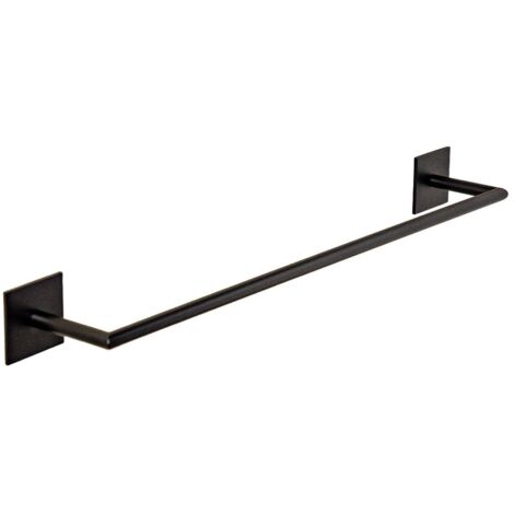 COSMIC Towel Rail, 30cm, Self-adhesive, Black, Anti-corrosion, Stick Collection