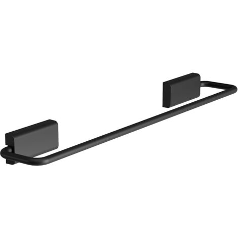 COSMIC Towel Rail, 40cm, Screw-in or Self-adhesive, Matt Black, NEXT Collection